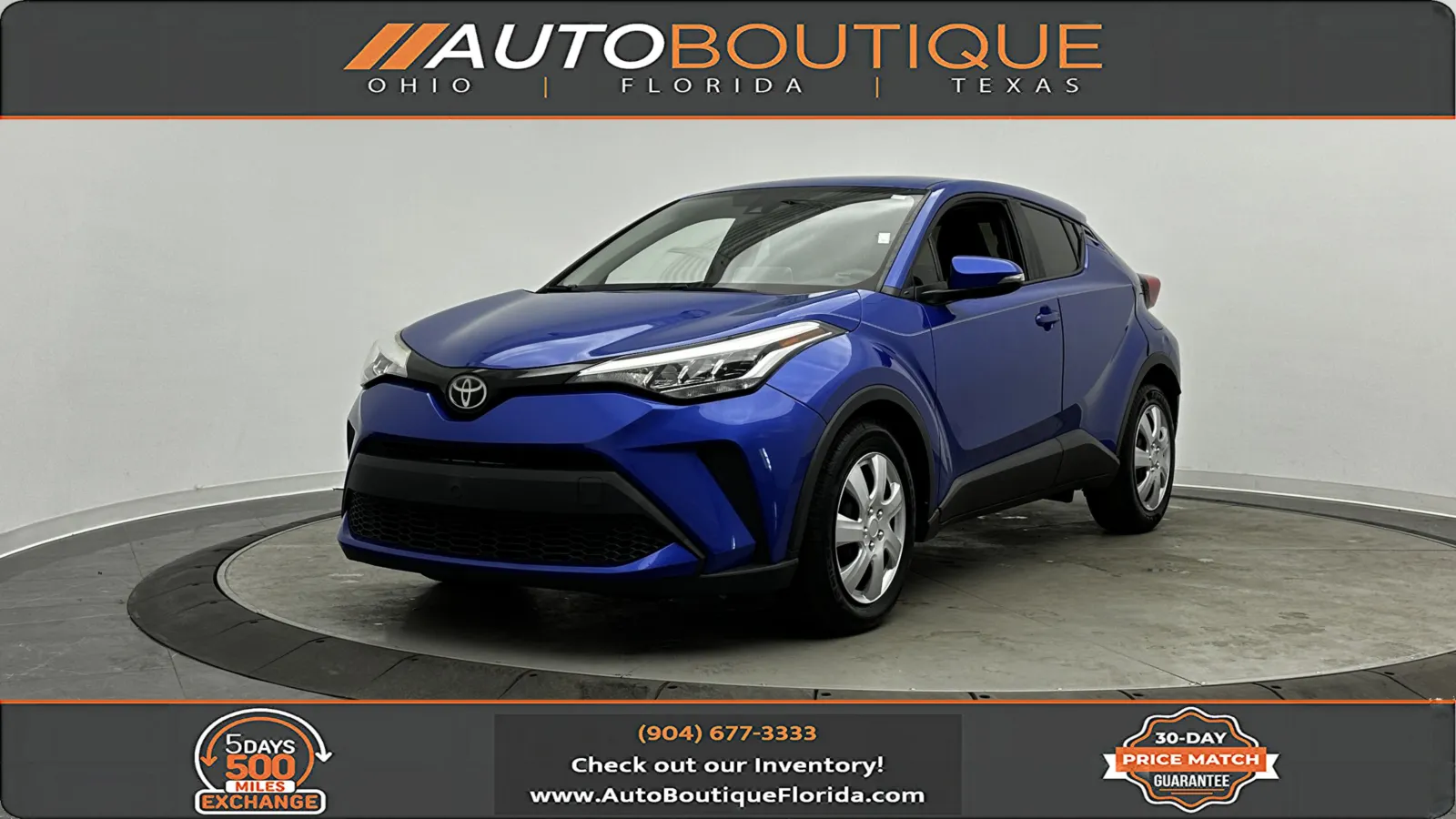 Blue 2020 Toyota C-HR LE for sale in Jacksonville, FL