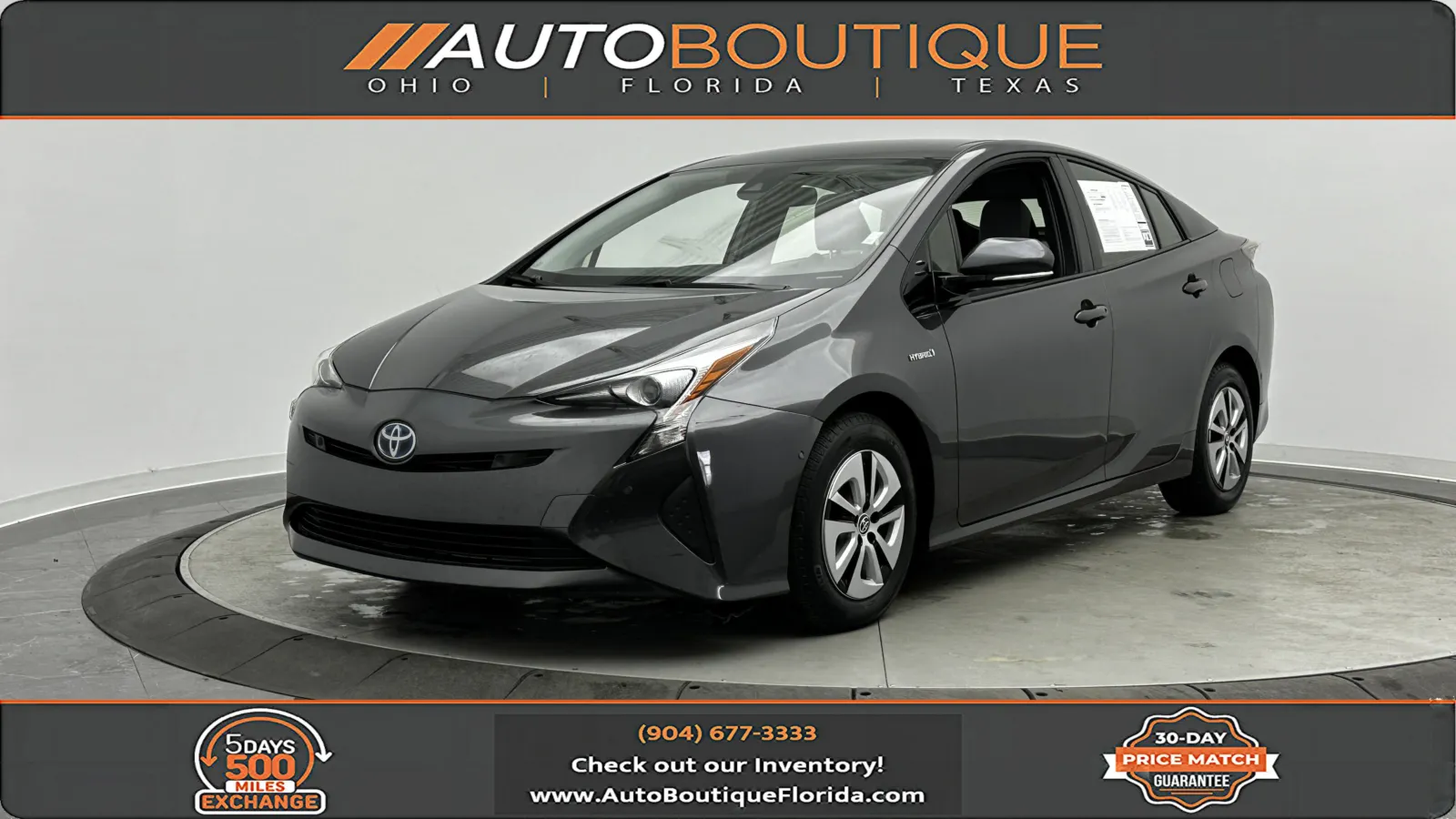 Gray 2017 Toyota Prius Two for sale in Jacksonville, FL