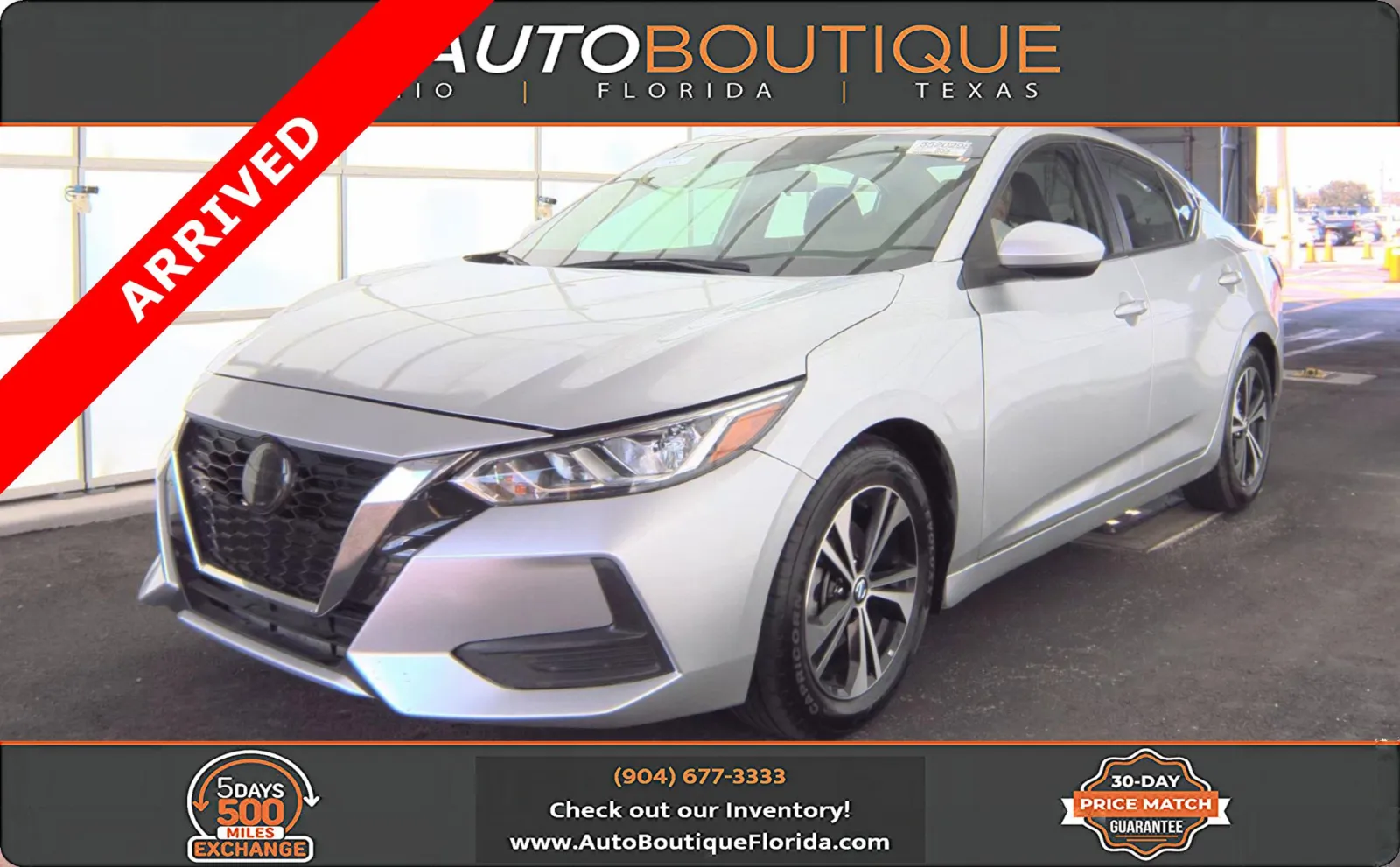 Silver 2022 Nissan Sentra SV for sale in Jacksonville, FL