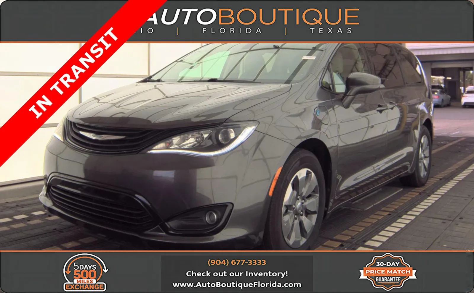 Gray 2018 Chrysler Pacifica Hybrid Touring L for sale in Jacksonville, FL