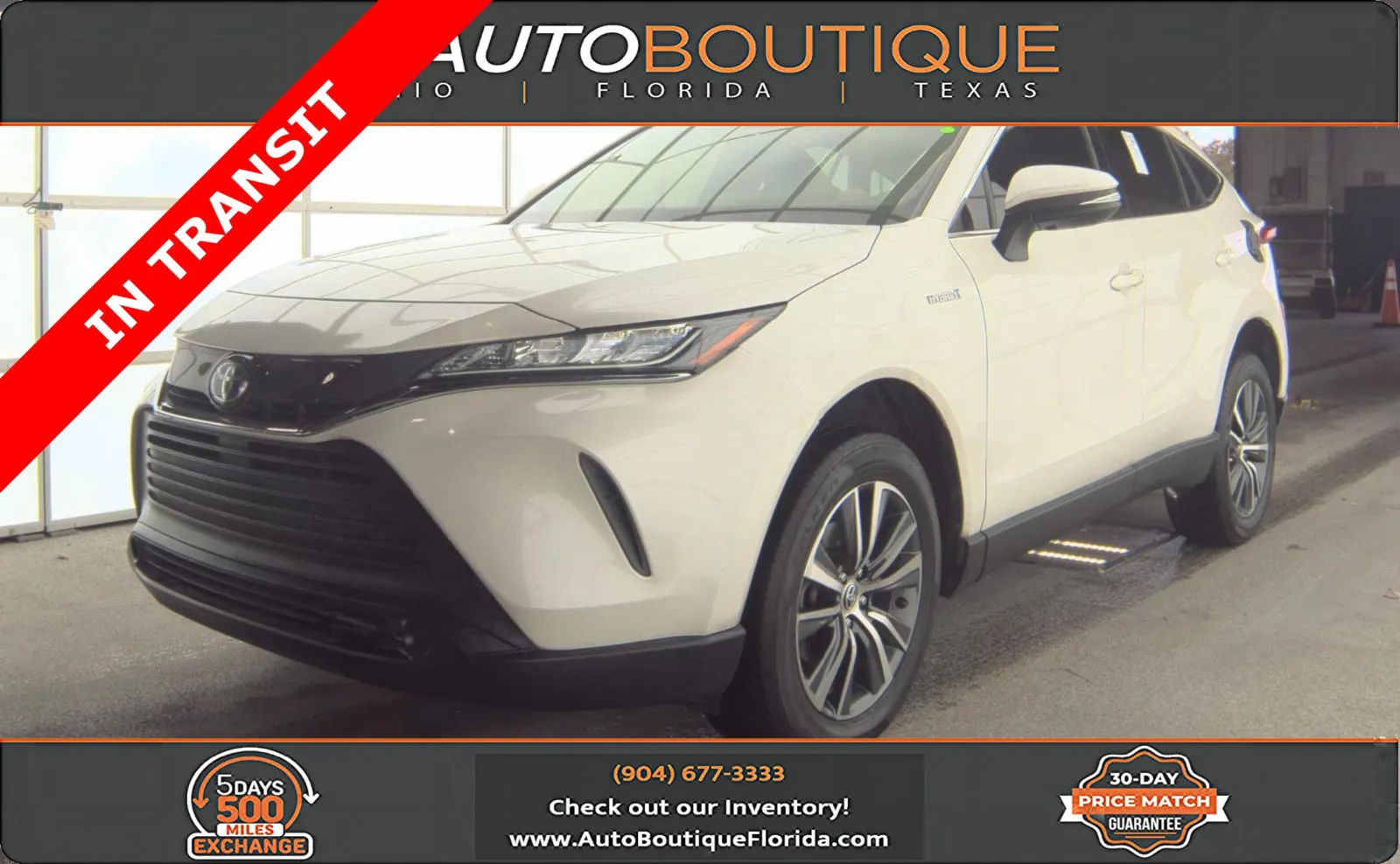 White 2021 Toyota Venza LE for sale in Jacksonville, FL