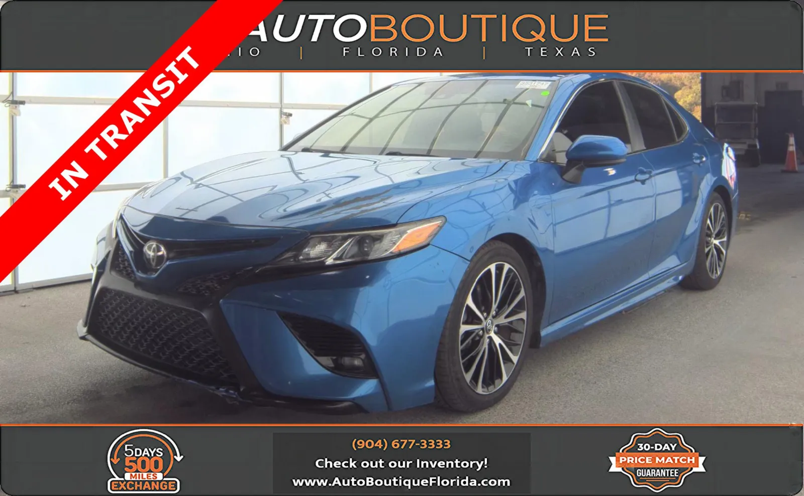 Blue 2020 Toyota Camry SE for sale in Jacksonville, FL