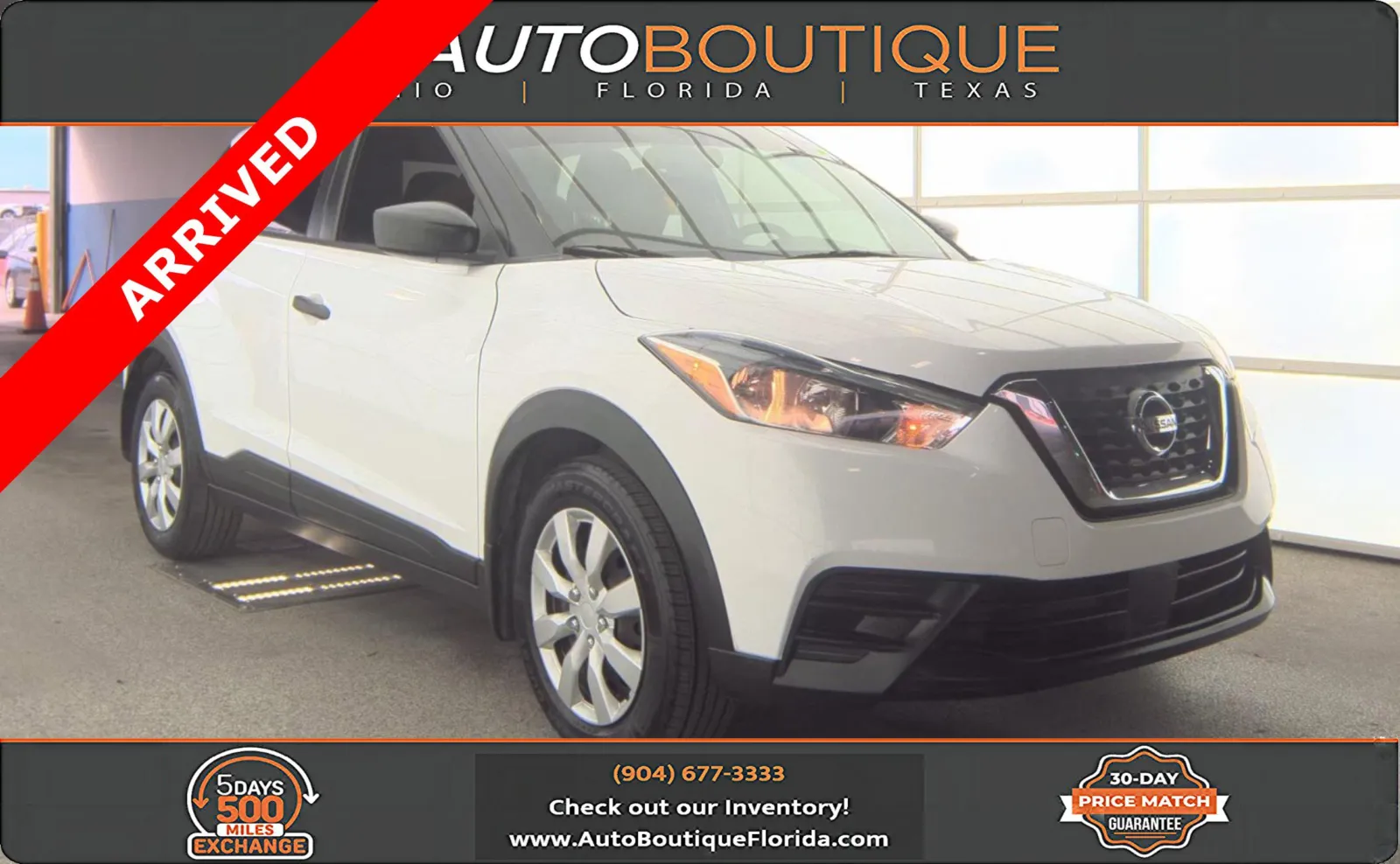 White 2020 Nissan Kicks S for sale in Jacksonville, FL