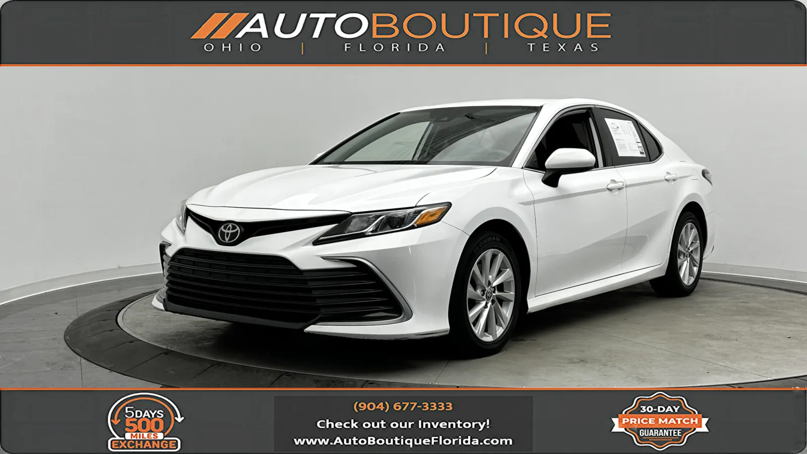 White 2021 Toyota Camry LE for sale in Jacksonville, FL