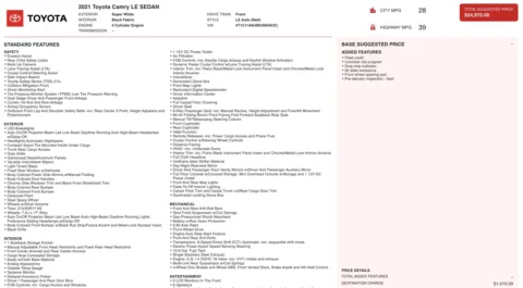 More photos of 2021 Toyota Camry LE at Auto Boutique Florida, FL