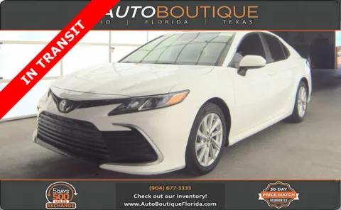 White 2021 Toyota Camry LE for sale in Jacksonville, FL