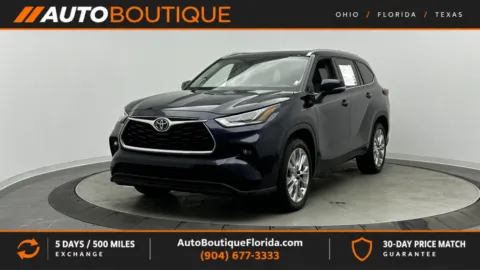 Blue 2023 Toyota Highlander Limited for sale in Jacksonville, FL