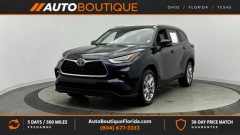 Blue 2023 Toyota Highlander Limited for sale in Jacksonville, FL