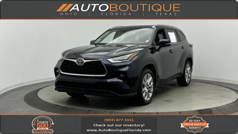 Blue 2023 Toyota Highlander Limited for sale in Jacksonville, FL