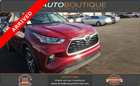 Red 2020 Toyota Highlander XLE for sale in Jacksonville, FL