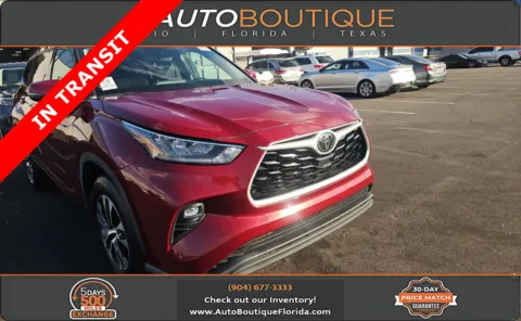 Red 2020 Toyota Highlander XLE for sale in Jacksonville, FL