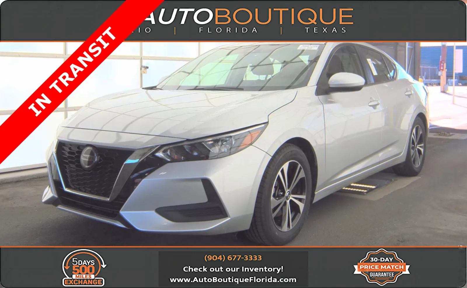 Silver 2023 Nissan Sentra SV for sale in Jacksonville, FL