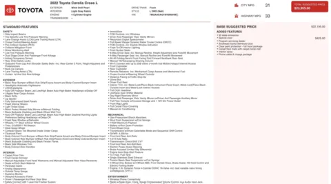 Photos of 2022 Toyota Corolla Cross L for sale in Jacksonville, FL at Auto Boutique Florida