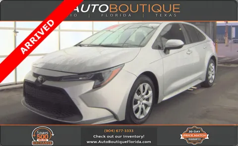 Silver 2021 Toyota Corolla LE for sale in Jacksonville, FL