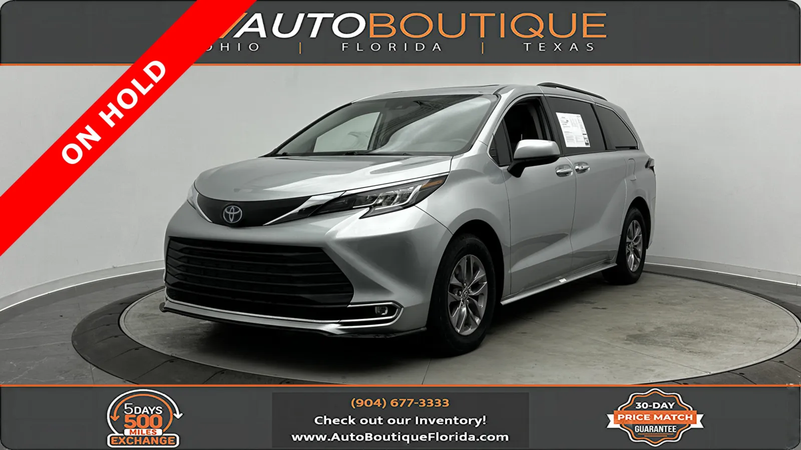 Silver 2023 Toyota Sienna XLE for sale in Jacksonville, FL