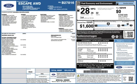 Photos of 2023 Ford Escape Active for sale in Jacksonville, FL at Auto Boutique Florida