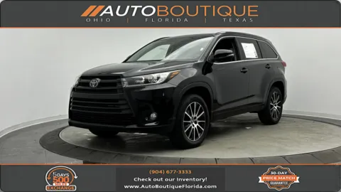 Black 2017 Toyota Highlander SE for sale in Jacksonville, FL