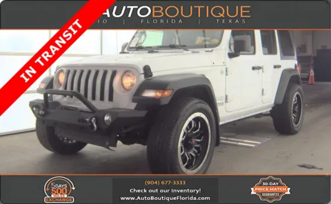 White 2018 Jeep Wrangler Unlimited Sport S for sale in Jacksonville, FL