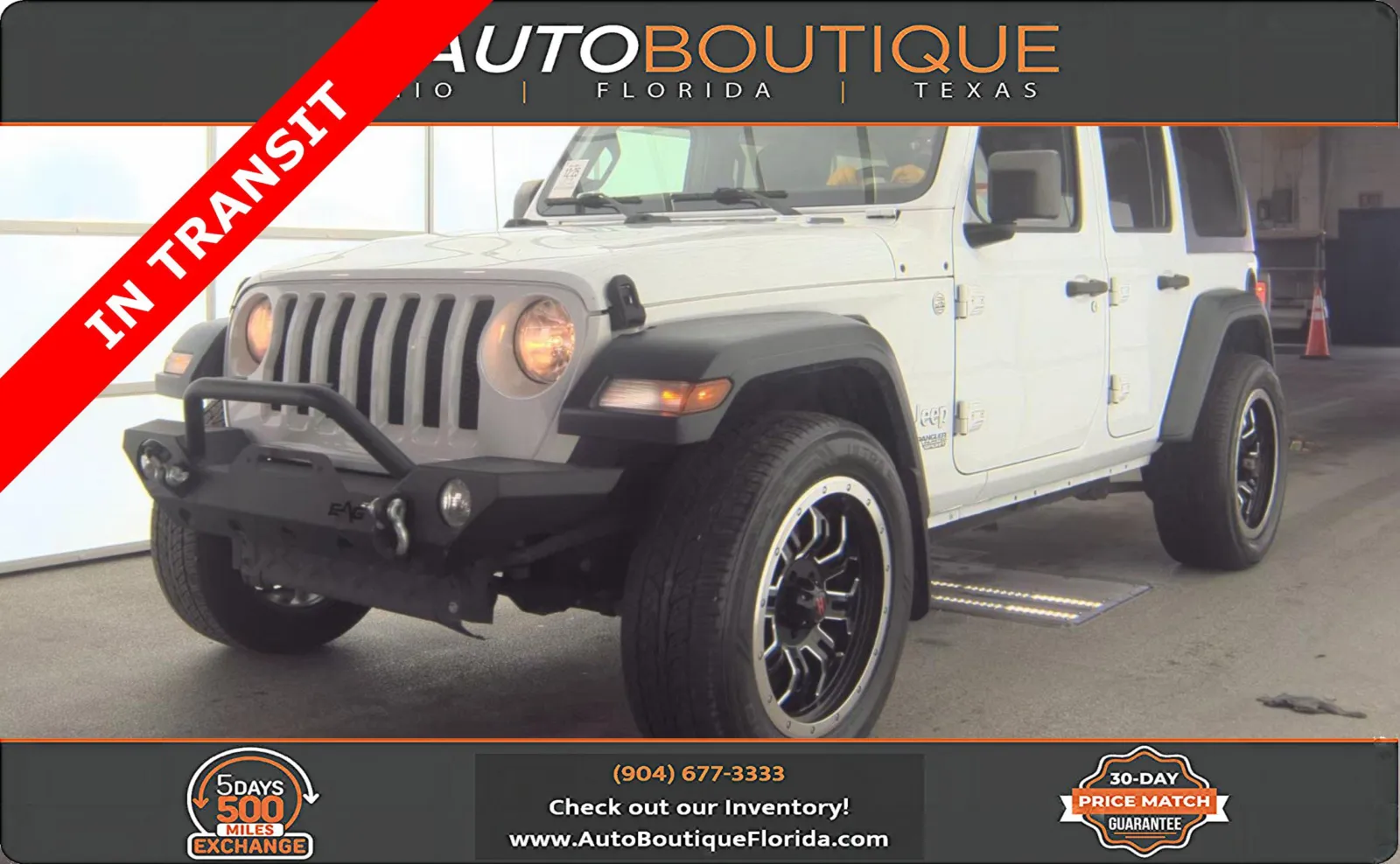 White 2018 Jeep Wrangler Unlimited Sport S for sale in Jacksonville, FL