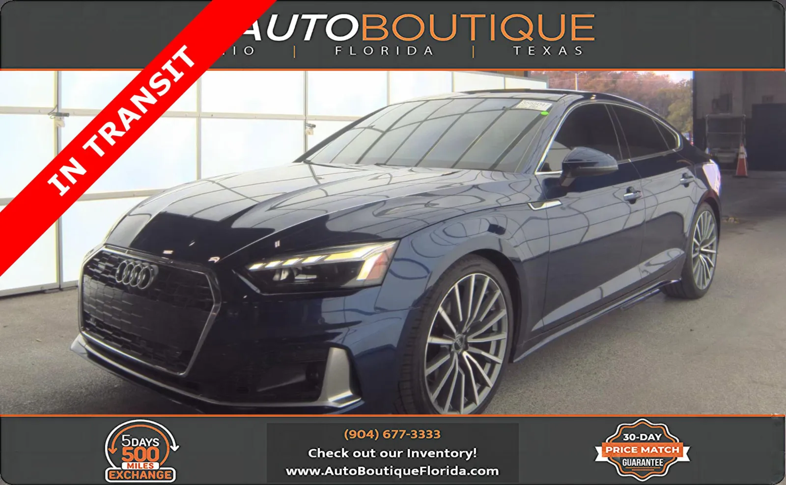 Blue 2021 Audi A5 Sportback Premium Plus for sale in Jacksonville, FL