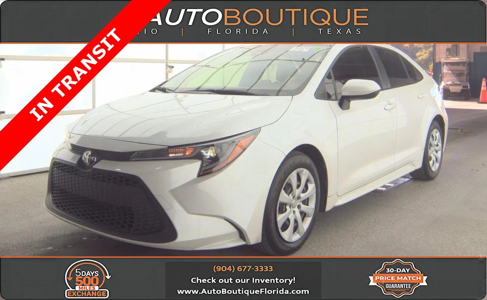 White 2022 Toyota Corolla LE for sale in Jacksonville, FL