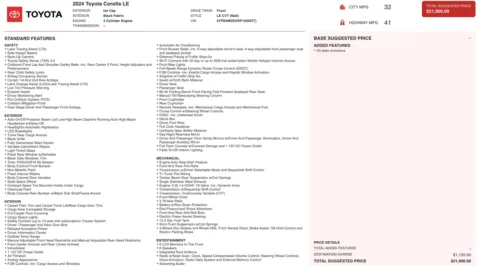 Photos of 2024 Toyota Corolla LE for sale in Jacksonville, FL at Auto Boutique Florida