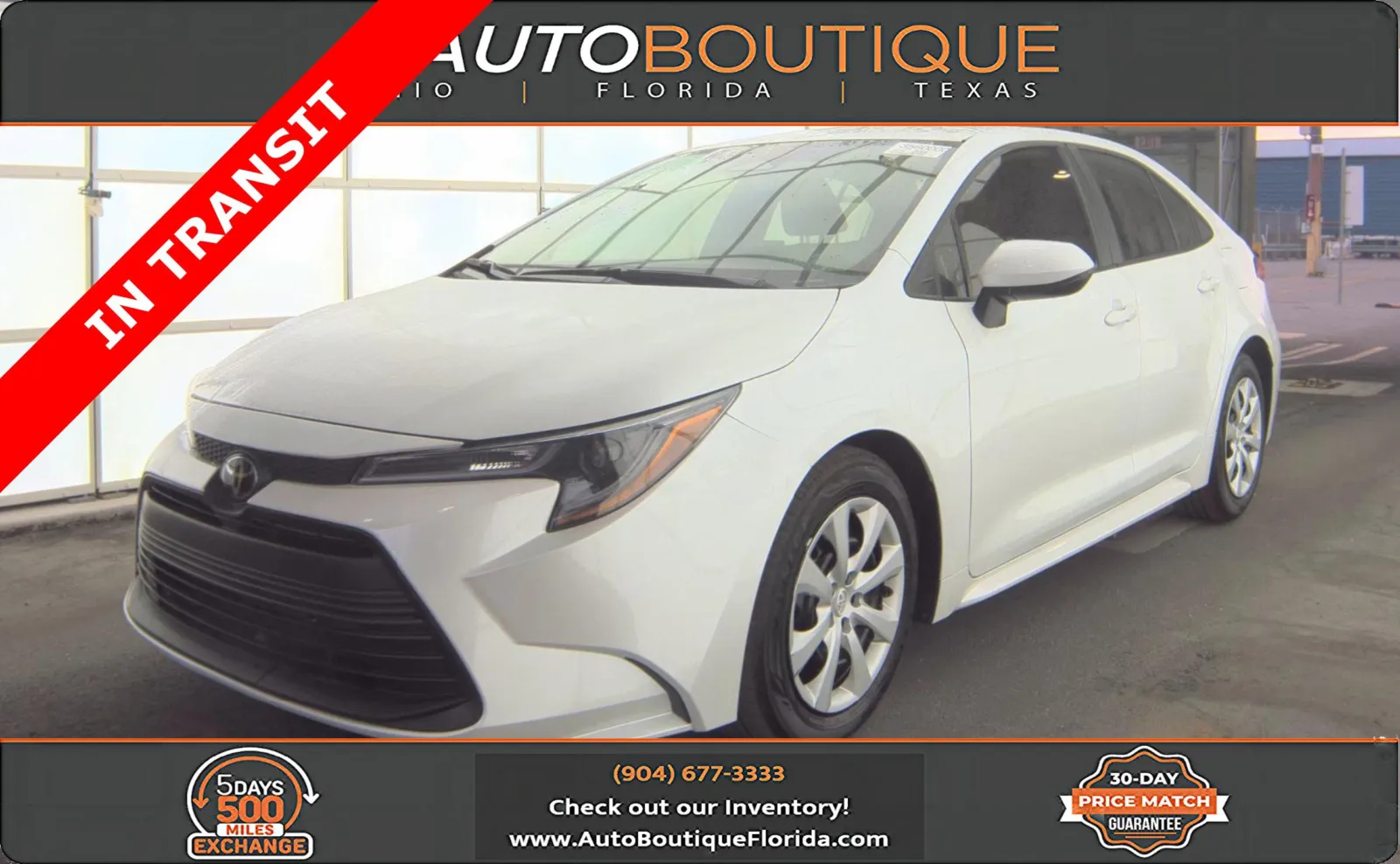 White 2024 Toyota Corolla LE for sale in Jacksonville, FL