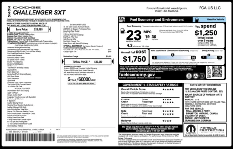 Photos of 2020 Dodge Challenger SXT for sale in Jacksonville, FL at Auto Boutique Florida