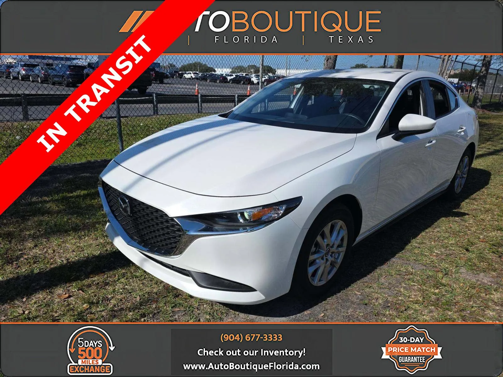 White 2025 Mazda Mazda3 Sedan 2.5 S for sale in Jacksonville, FL