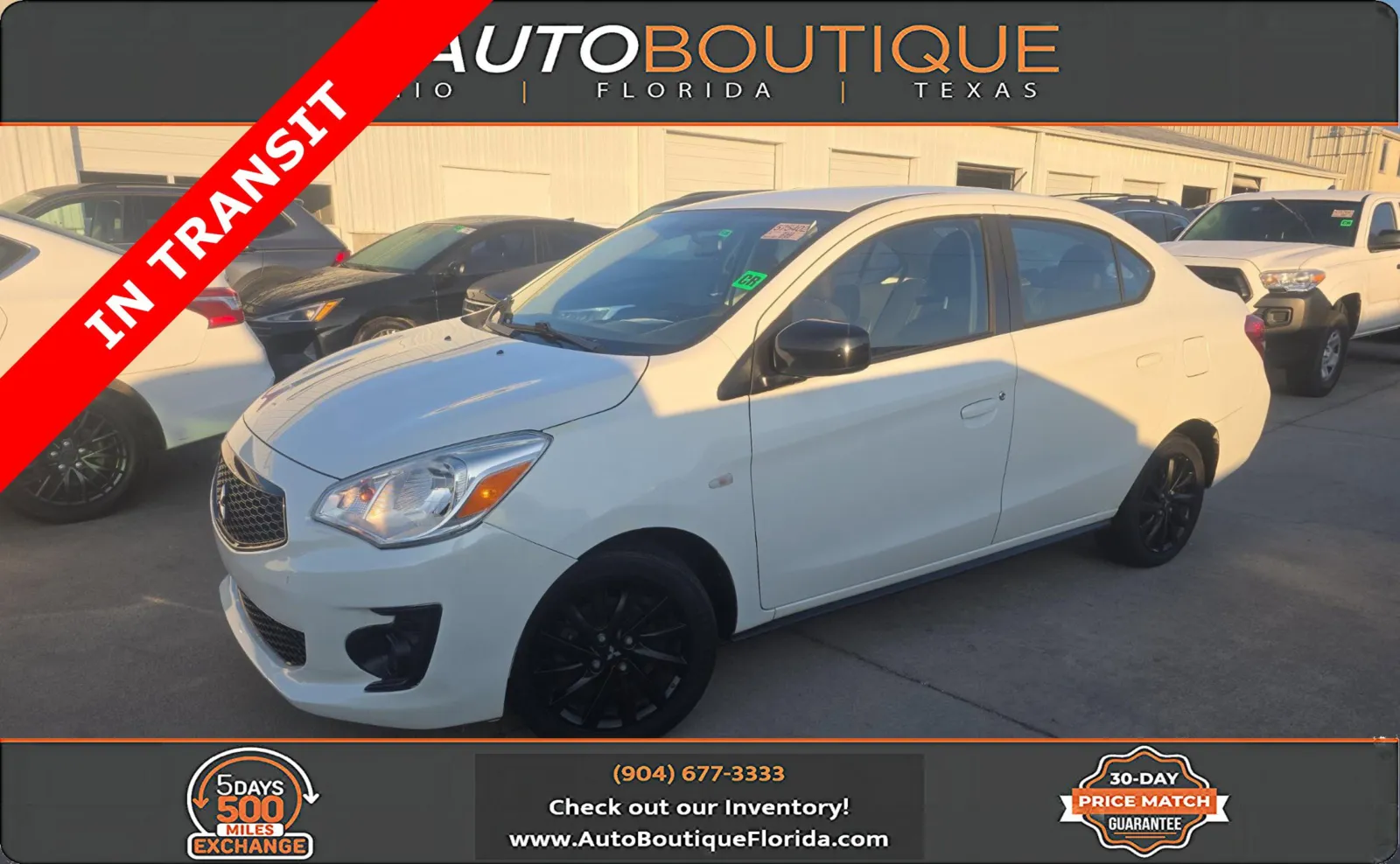 White 2020 Mitsubishi Mirage G4 LE for sale in Jacksonville, FL