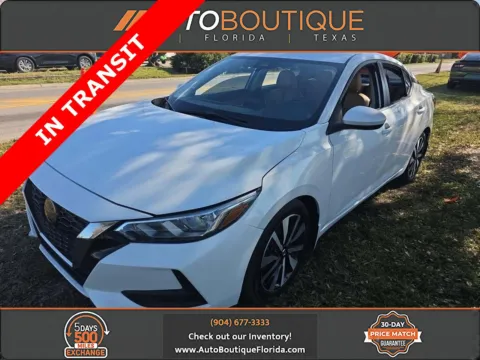 White 2021 Nissan Sentra SV for sale in Jacksonville, FL