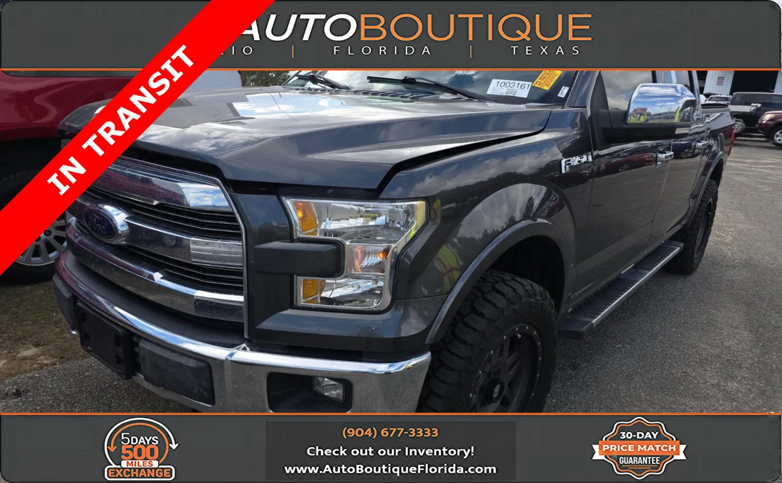 Gray 2016 Ford F-150 Lariat for sale in Jacksonville, FL