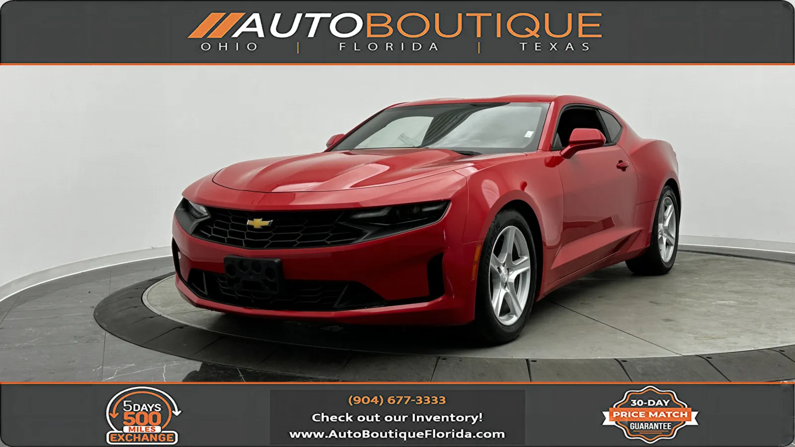 Red 2020 Chevrolet Camaro 1LT for sale in Jacksonville, FL