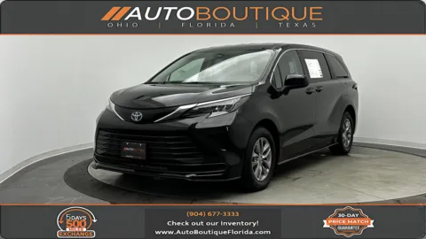 Black 2024 Toyota Sienna LE for sale in Jacksonville, FL