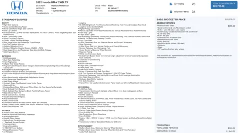 Photos of 2022 Honda HR-V EX for sale in Jacksonville, FL at Auto Boutique Florida