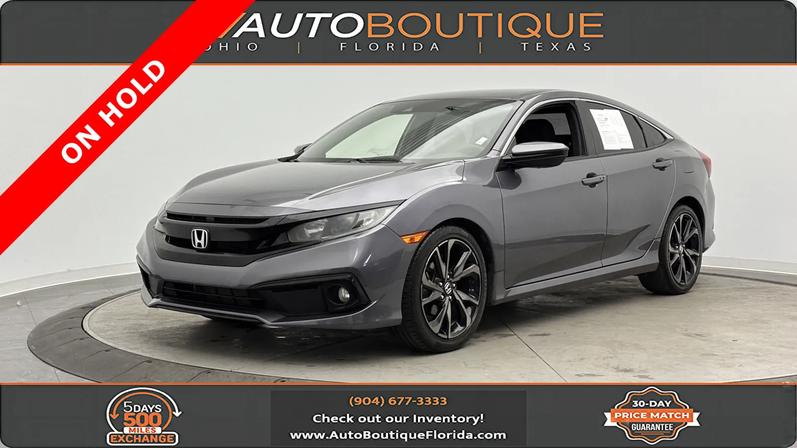 Gray 2021 Honda Civic Sedan Sport for sale in Jacksonville, FL