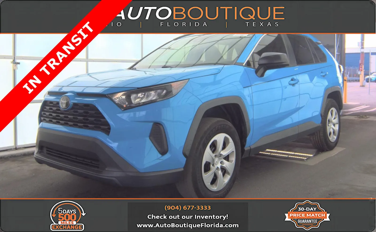 Blue 2019 Toyota RAV4 LE for sale in Jacksonville, FL