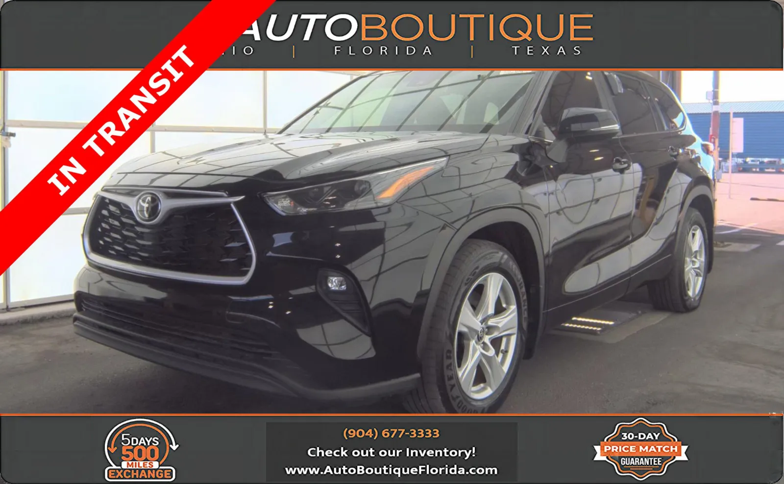 Black 2023 Toyota Highlander XLE for sale in Jacksonville, FL