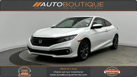 White 2020 Honda Civic Coupe EX for sale in Jacksonville, FL