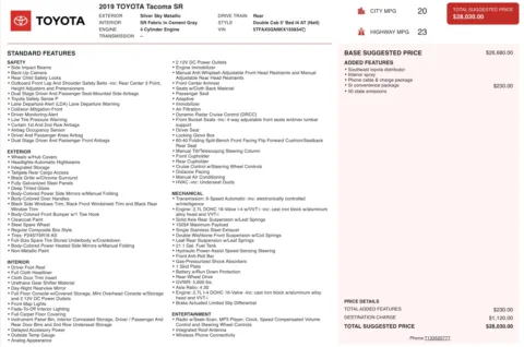 Photos of 2019 Toyota Tacoma SR for sale in Jacksonville, FL at Auto Boutique Florida