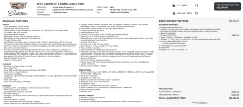 Photos of 2015 Cadillac CTS Sedan Luxury AWD for sale in Jacksonville, FL at Auto Boutique Florida