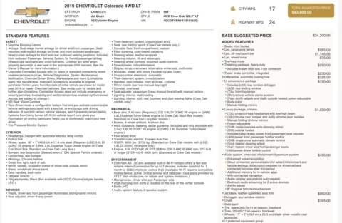 Photos of 2019 Chevrolet Colorado 4WD LT for sale in Jacksonville, FL at Auto Boutique Florida