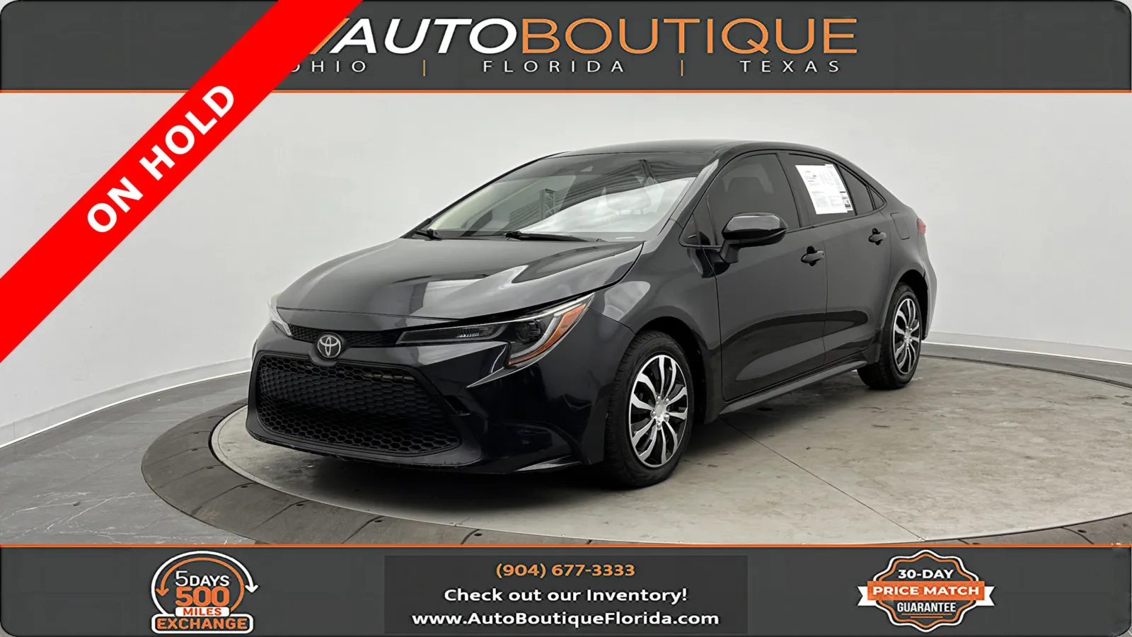 Black 2021 Toyota Corolla LE for sale in Jacksonville, FL