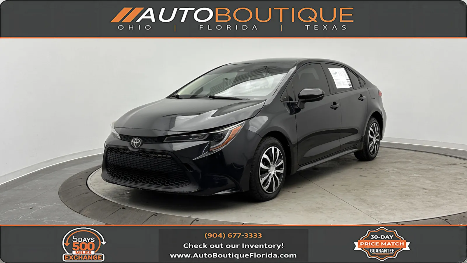 Black 2021 Toyota Corolla LE for sale in Jacksonville, FL