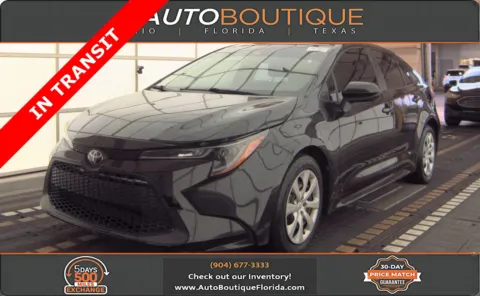 Black 2021 Toyota Corolla LE for sale in Jacksonville, FL