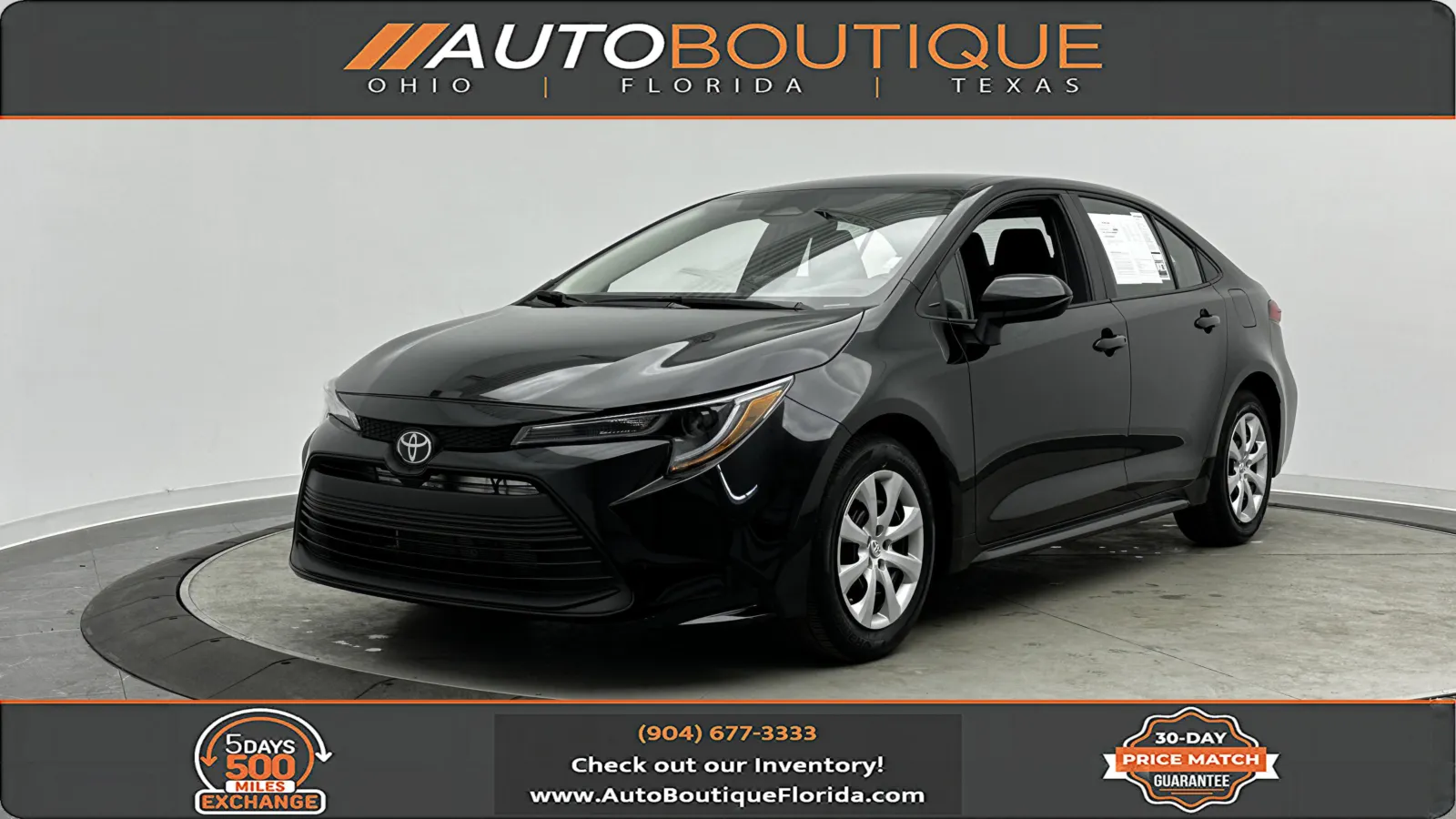 Black 2025 Toyota Corolla LE for sale in Jacksonville, FL