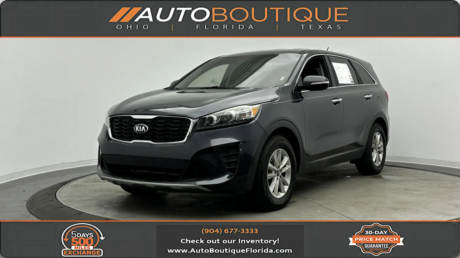 Gray 2019 Kia Sorento LX for sale in Jacksonville, FL