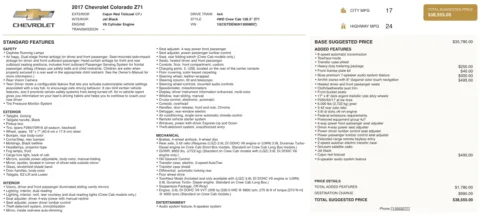 More photos of 2017 Chevrolet Colorado 4WD Z71 at Auto Boutique Florida, FL