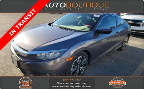 Gray 2018 Honda Civic Coupe EX-T for sale in Jacksonville, FL