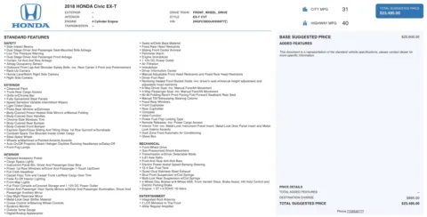 Photos of 2018 Honda Civic Coupe EX-T for sale in Jacksonville, FL at Auto Boutique Florida